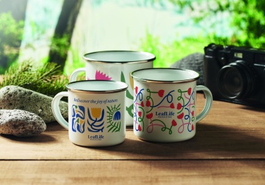 Logo trade promotional items image of: Enamel sublimation mug 200ml