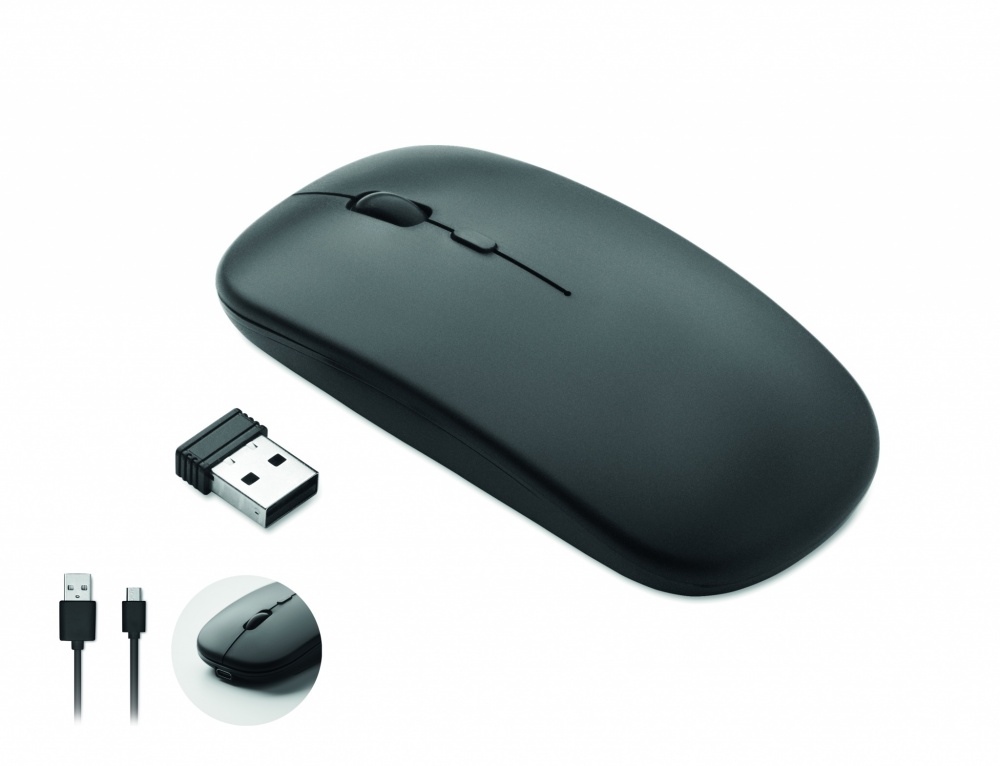 Logo trade advertising products picture of: Rechargeable wireless mouse