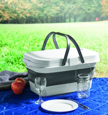 Logo trade promotional giveaway photo of: Collapsible picnic basket