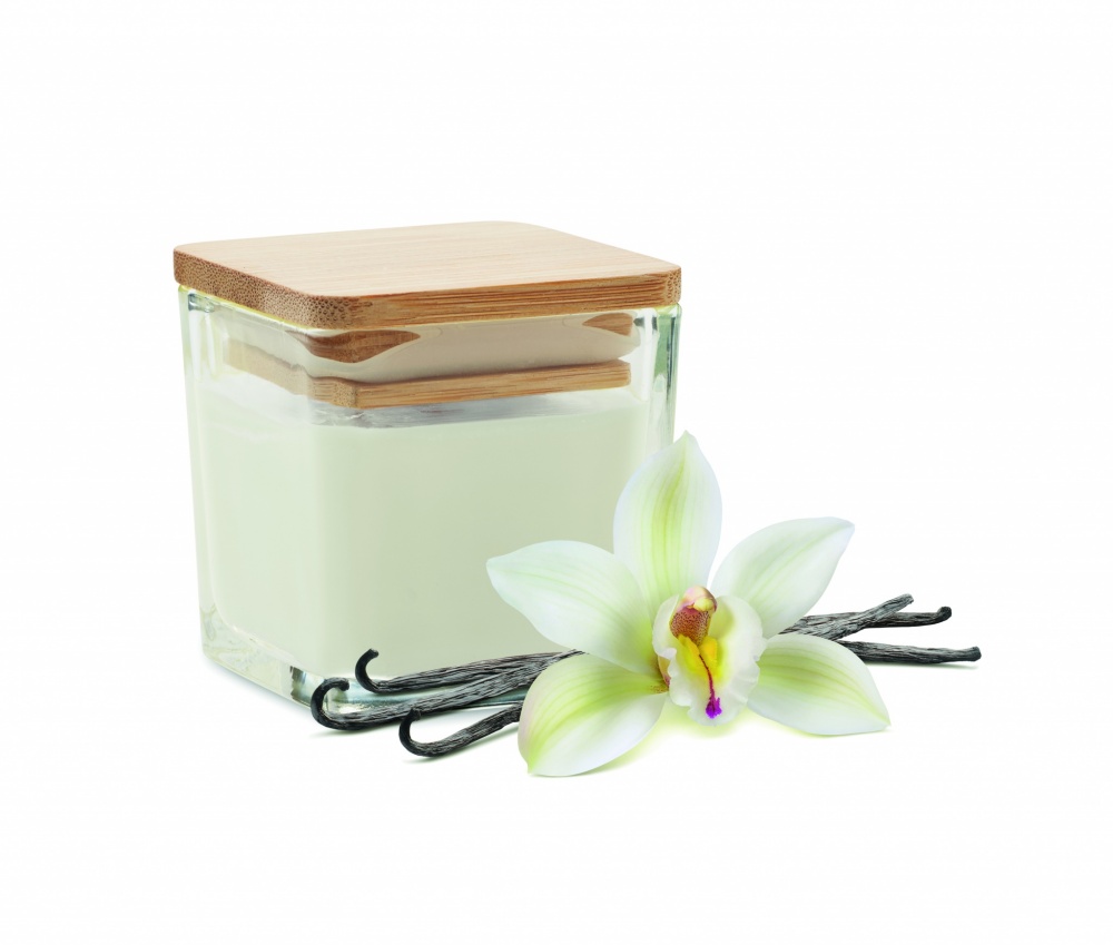 Logotrade promotional product image of: Squared fragranced candle 50gr