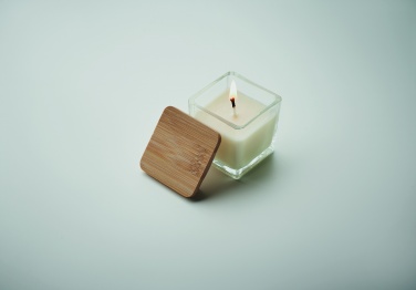 Logo trade promotional products image of: Squared fragranced candle 50gr