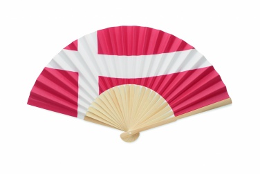 Logo trade business gifts image of: Manual fan flag design