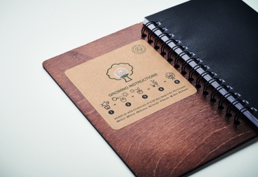 Logo trade promotional merchandise picture of: A5 Birch tree GROWBOOK™