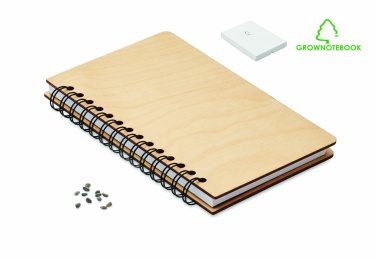 Logo trade corporate gifts picture of: A5 Birch tree GROWBOOK™