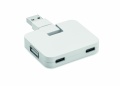 4 port USB hub, White