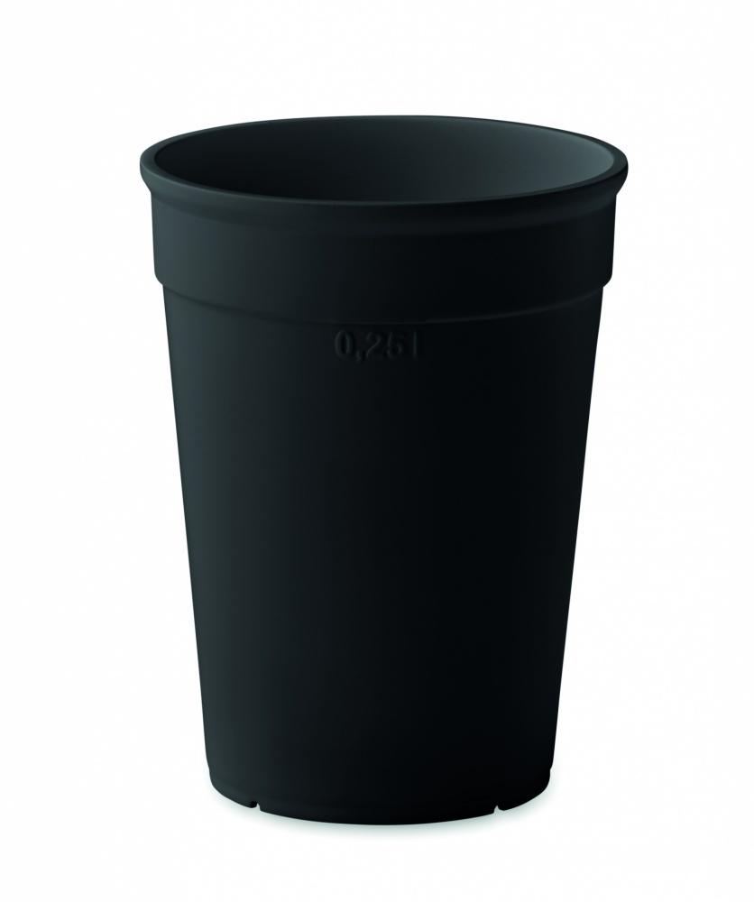 Logo trade promotional giveaways image of: Recycled PP cup capacity 250 ml