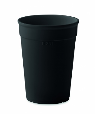 Logo trade promotional gifts image of: Recycled PP cup capacity 250 ml