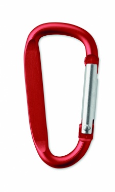 Logo trade advertising product photo of: Carabiner clip in aluminium.