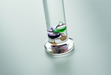 Logo trade promotional item photo of: Galileo thermometer glass 28cm