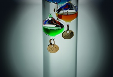 Logo trade promotional giveaway photo of: Galileo thermometer glass 28cm