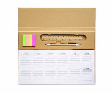 Logo trade promotional items image of: Weekly desktop planner