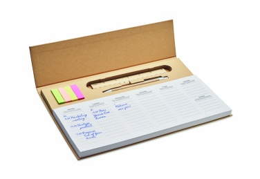 Logo trade promotional item photo of: Weekly desktop planner