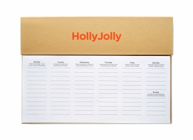 Logo trade promotional product photo of: Weekly desktop planner