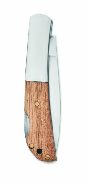 Logotrade promotional giveaways photo of: Foldable knife in acacia wood