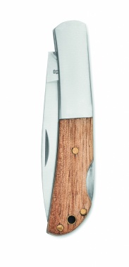 Logotrade promotional products photo of: Foldable knife in acacia wood