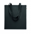 Recycled cotton shopping bag, Black