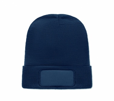 Logo trade promotional merchandise picture of: Unisex beanie RPET polyester