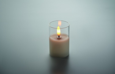 Logotrade corporate gift picture of: LED wax candle in glass holder