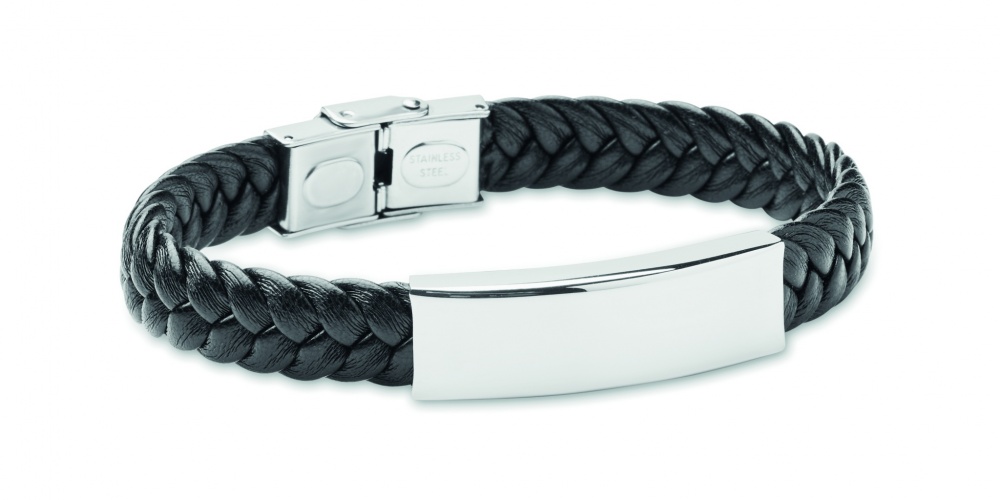 Logotrade promotional giveaway picture of: Braided faux leather bracelet