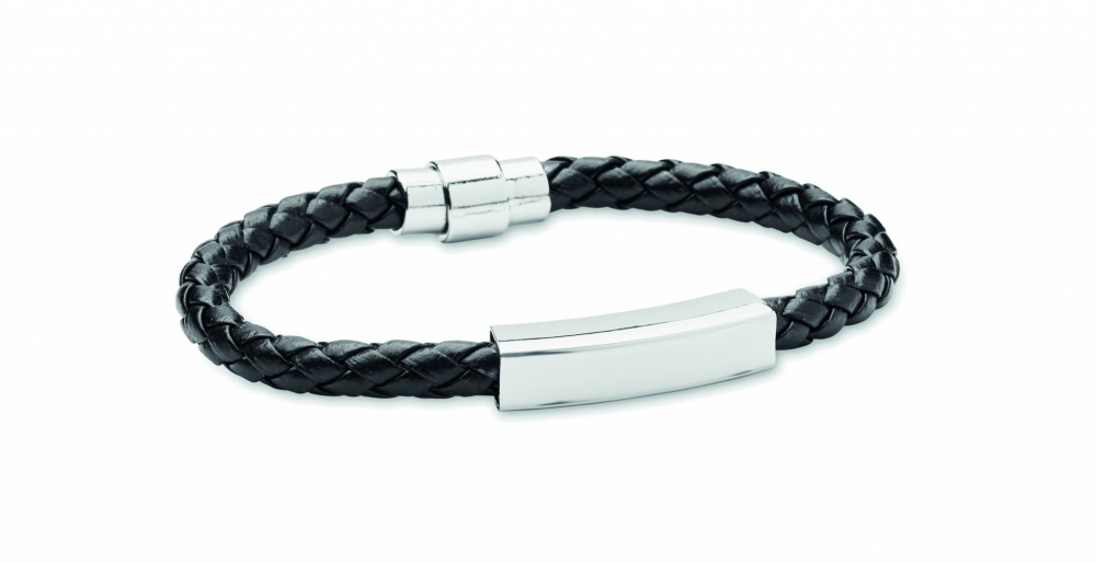 Logotrade promotional giveaway picture of: Braided faux leather bracelet