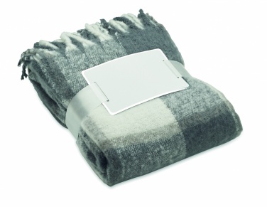 Logo trade promotional products image of: Chequered mohair blanket