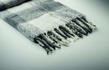 Logo trade promotional giveaways picture of: Chequered mohair blanket