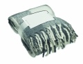 Chequered mohair blanket, Grey