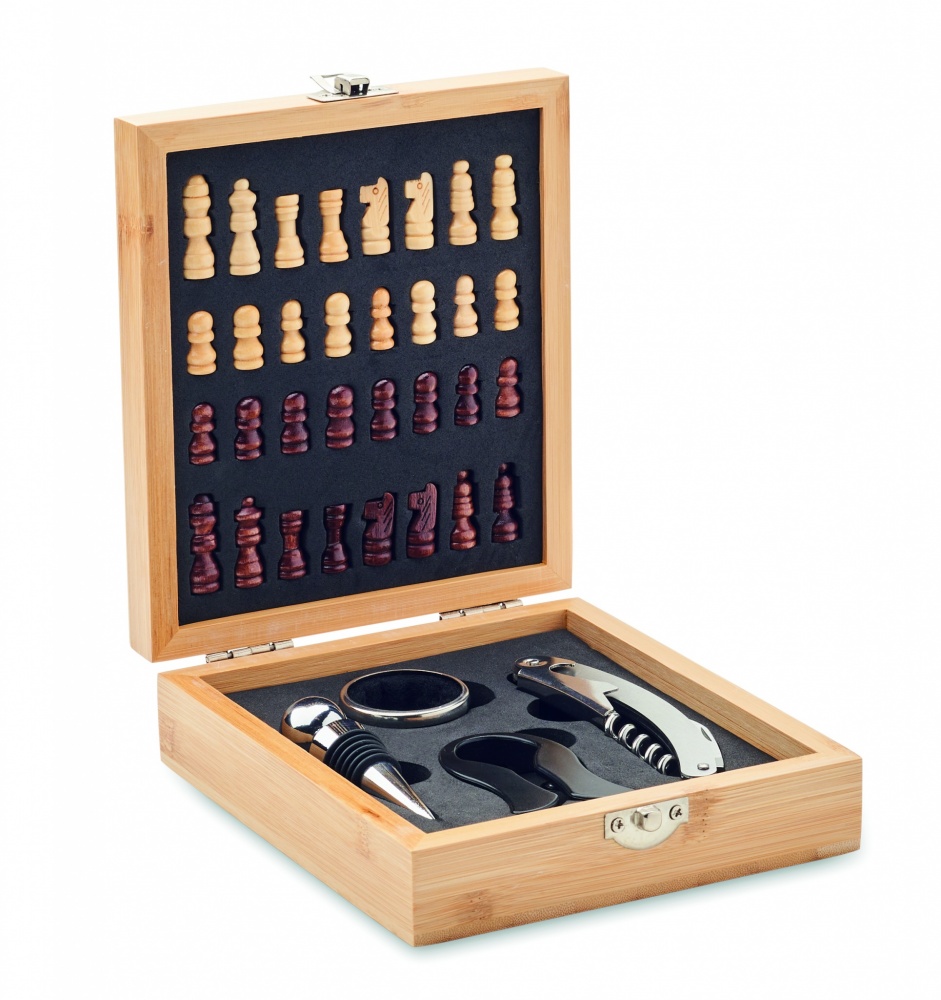 Logotrade promotional merchandise image of: Chess board wine set