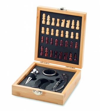 Logotrade promotional item image of: Chess board wine set