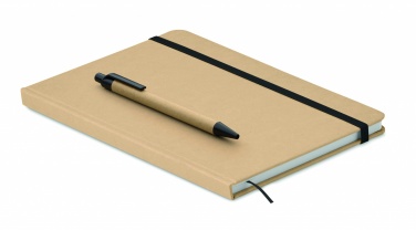 Logo trade advertising products image of: A5 notebook in recycled carton