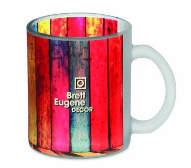 Logo trade promotional gifts picture of: Glass sublimation mug 300ml