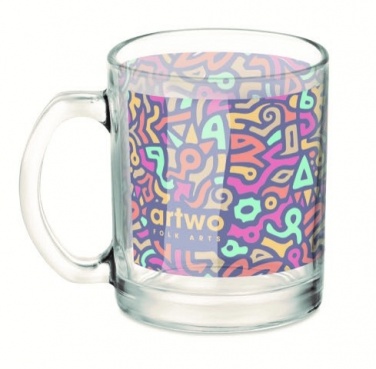 Logo trade promotional item photo of: Glass sublimation mug 300ml