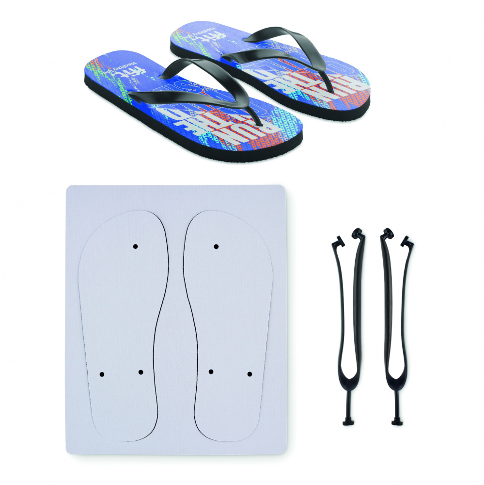 Logo trade promotional gifts picture of: Sublimation beach slippers