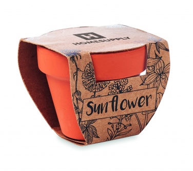 Logotrade business gift image of: Terracotta pot 'sunflower'