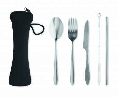 Logo trade promotional merchandise picture of: Cutlery set stainless steel