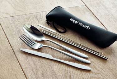 Logo trade advertising products image of: Cutlery set stainless steel