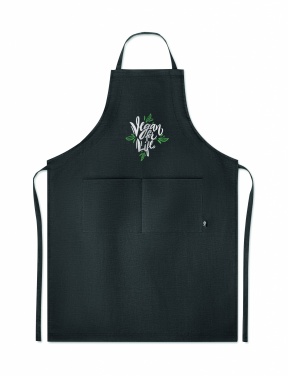 Logo trade advertising products image of: Hemp adjustable apron 200 gr/m²