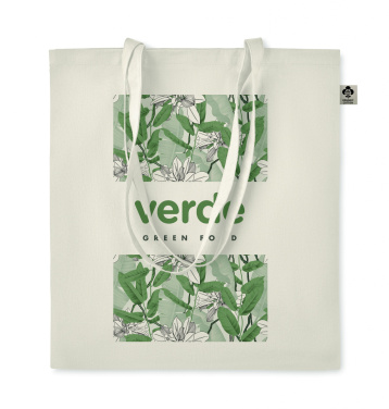 Logo trade promotional merchandise picture of: Organic cotton shopping bag