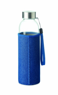 Logotrade advertising products photo of: Glass bottle in pouch 500 ml