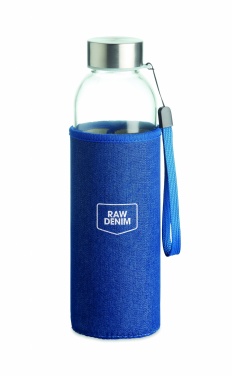 Logo trade promotional items picture of: Glass bottle in pouch 500 ml