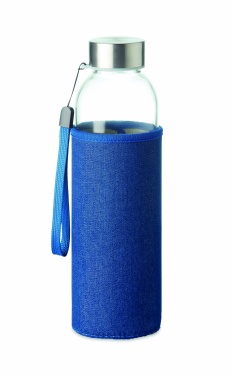 Logo trade promotional products picture of: Glass bottle in pouch 500 ml