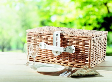 Logotrade promotional gift image of: Wicker picnic basket 2 people