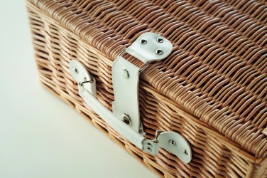 Logotrade advertising product picture of: Wicker picnic basket 4 people