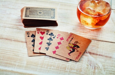 Logo trade promotional items picture of: Recycled paper playing cards