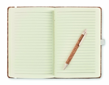 Logotrade business gift image of: A5 cork notebook with pen