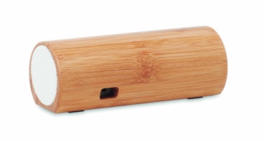 Logo trade promotional giveaways image of: Wireless bamboo speaker 2x5W