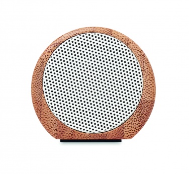 Logo trade promotional merchandise image of: Wireless bamboo speaker 2x5W