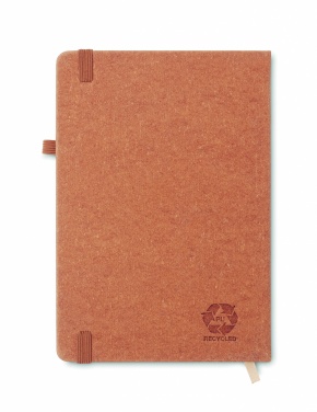 Logo trade promotional item photo of: Recycled Leather A5 notebook