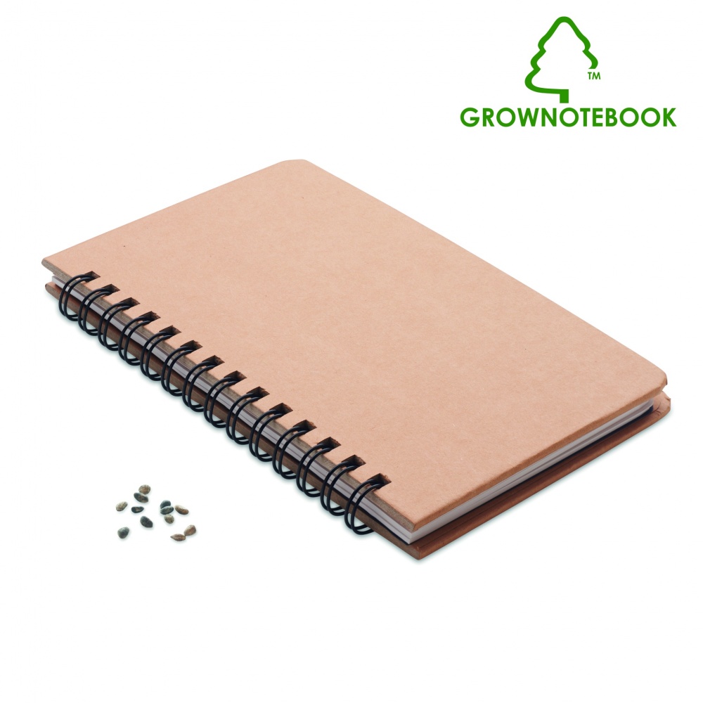 Logotrade promotional gifts photo of: A5 Pine tree GROWNOTEBOOK™