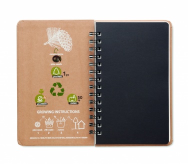 Logotrade business gift image of: A5 Pine tree GROWNOTEBOOK™